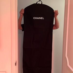 Authentic Chanel canvas garment bag